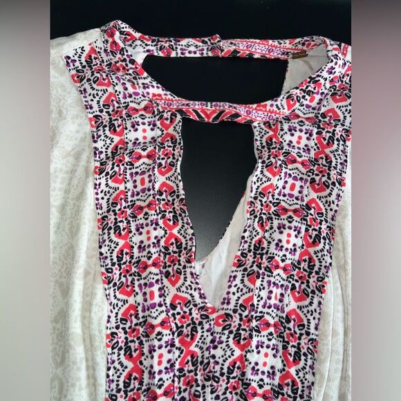 Free People Tegan Tunic Cutout Mini Dress Size 8 GUC - Picture 4 of 10